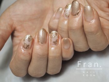 フラン(Fran.)/ぷっくりゴールドフラワー