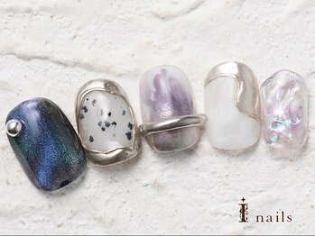 アイネイルズ 横浜WEST店(I-nails)/個性派ニュアンス11500円