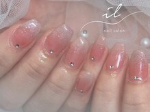 イル 神戸店/ラメグラデーション×シンプル