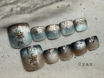 シアン(Cyan)/9月限定価格/季節の流行デザイン