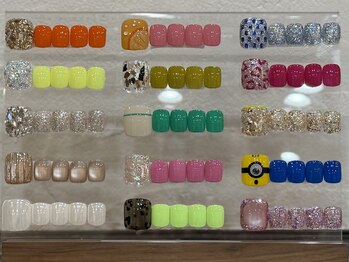 グロッシー ネイル 爪屋(Glossy nail)の写真/【オフ・ケア込定額】予算に合わせて選べる★サンダル映え確実◎定額で賢く可愛い足元へ