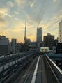 ザ トウキョウスパ(THE TOKYO SPA.) 1番端っこゲットしました!夕焼けも夜景も好き!