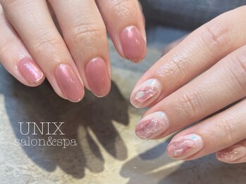 ユニックス サロンアンドスパ UNIX Salon&Spa 浦和美園店の写真/【パラジェル選べるデザイン４種コース¥7920】季節に合わせたトレンドデザインから選べるお得なコース♪