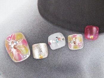 ネイルサロン クランベリー(Cranberry)/90.大人女性のフットネイル