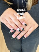 ネコ(Neko)/フレンチ　リボン　ブラック