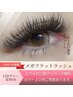 漆黒ボリューム！メガフラットラッシュつけ放題120分 15300円　最低480本装着