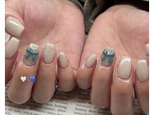 エラ(era)/ワンカラー　リボンネイル