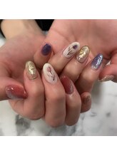 ネイルミックス イオンモール水戸内原店(Nail Mix)/カスタムコース参考例￥６４９０