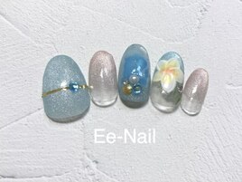 プルメリアネイル全員￥8500