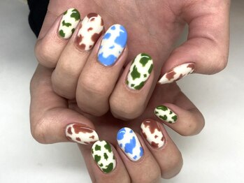 サラサネイルズ 代官山 恵比寿(sarasanails)/カラフル/アニマル柄