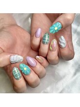 レイネイル 岐阜茜部店(RAY NAIL)/ぷっくりフラワー