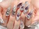 ネイルサロン ウィズ(Nail Salon Wiz)の写真/【ジェル10本¥8800/スカルプ¥12320♪】スピーディー施術だからできる、ゴテゴテネイルも希望通りに♪