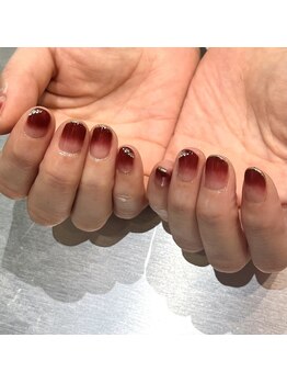 ボルドーグラデーション