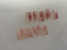桃ネイル/7月design¥7800～