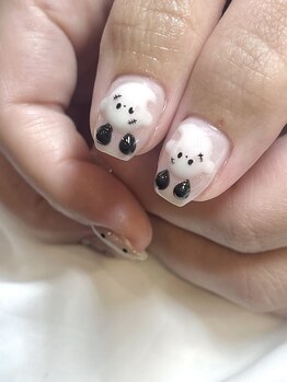 ハロウィーンポチャッコネイル