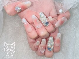 チークネイル/ワンホンネイル