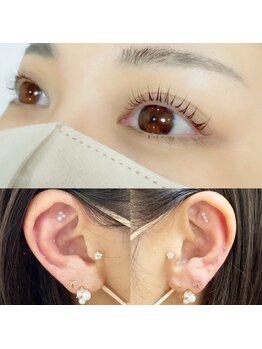 スウィート エンジェル(Sweet Angel)の写真/★NEW★人気のパリジェンヌと耳つぼジュエリーの同時施術！￥9,900→￥8,500 プライベート空間でゆったり♪