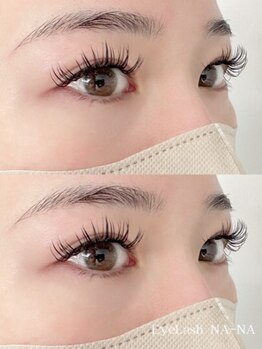 EyeLash NA-NAの写真/モチ抜群!魅了する濃さと持続力で理想の目元に◎ふわっと軽いフラットラッシュで自まつ毛への負担最小限♪