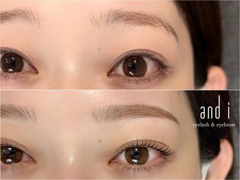 アンドアイ(and i)の写真/【完全個室】派手すぎない、でも効果的に垢抜けた目元へ導くデザイン