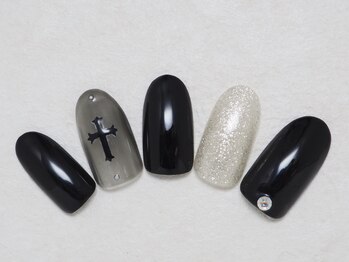 シックネイル(CHIC nail)/モノトーン クロスネイル