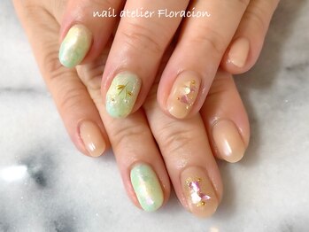 ネイルアトリエ フロラシオン/贅沢アートの褒められネイル68