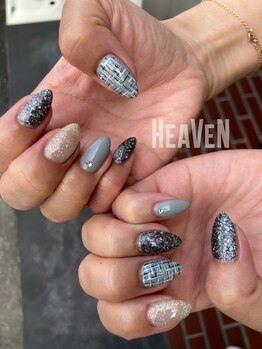 ネイルサロンヘヴン 国分店(Nail SaLoN Heaven)/ツイードネイル