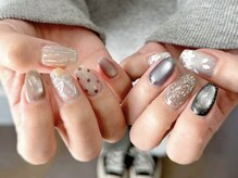 アイネイルズ 横浜EAST店(I-nails)/ニュアンスお花ネイル