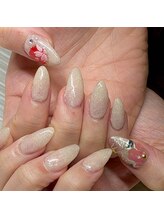 ウェリネイルサロン(WelinailSalon)/２本お花のイラストコース5580円