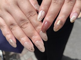 非対称ネイル★S+S/S+M/S+L