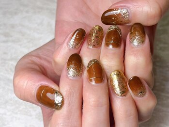 アルーラ 武蔵小杉(Alura)/チョコレート風ニュアンスネイル