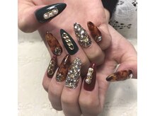 グリッター(Glitter)/秋ネイル