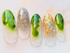 異素材ニュアンスネイル