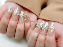 ネイルズ スペース グリッター(NAIL'S SPACE glitter)/☆スカルプでビジューネイル☆