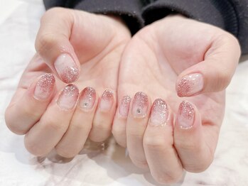 ラルネイル 大宮(Lull. nail)/#ピンク #ラメ #大人かわいい