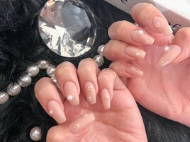 キレイめお花ネイル