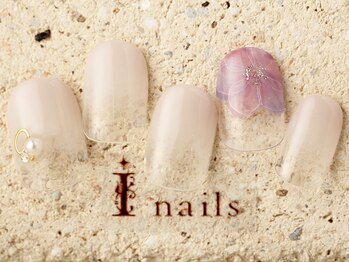 アイネイルズ 町田店(I nails)/ふんわり大人フラワー8480円