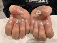 プラチナムドール 京都駅前店(PLATINUMDOLL)/ネイル ホログラム ネイル 紫