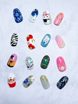 デジャヴ(Dejave)の写真/豊富なカラーとパーツをご用意☆理想のデザインにきっと出会える！思わず見とれる美爪で日常を彩る…♪