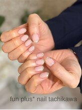 ファンプラスネイル 立川(fun plus nail)/ガラスフレンチ
