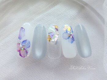 ネイルサロン ヴィクシア(Nail Salon VIXIA)/【期間限定】紫陽花ネイル
