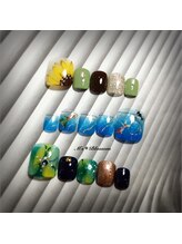 ネイルサロンアンドスクールエムズブロッサム(Nailsalon & school M's Blossom)/８月定額制FOOTコース￥7700