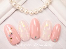ネイルサロン ブランシュール(Nail Salon Blancheur)/ほんのりキラキラ＆天の川スワロ