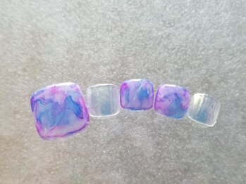 ネイルフロンティア 吉祥寺(NAIL FRONTIER)/水彩マーブルフット5480円~