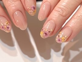 押し花ネイル