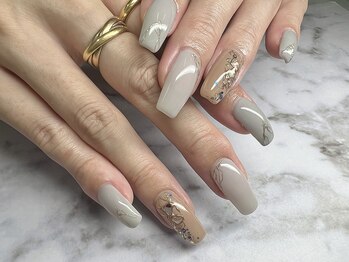 アトリエ ボノ(BONO)/シェルミラーアートネイル