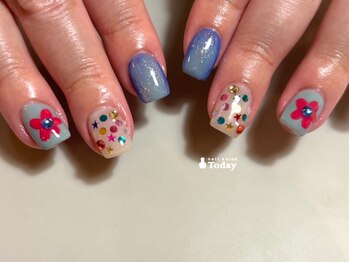 ネイルサロン トゥデイ 心斎橋店(Today)の写真/繊細なアートから最旬のアートまで＊高い技術力のTodayにお任せ下さい♪あなただけの特別なネイルに。