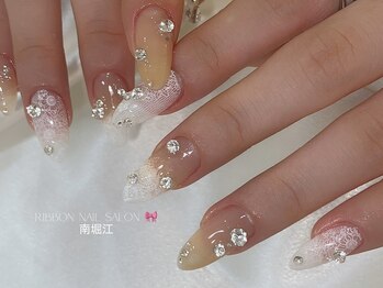 リボン(RIBBON)/【レースネイル】