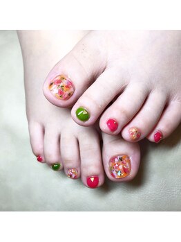 ピピランチェ(PIPIRANCHE)/シェルフットネイル