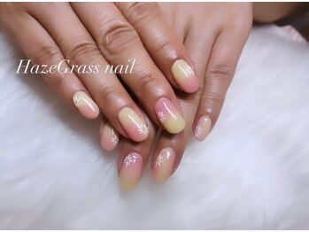 ハズグラスネイル(Haze Grass nail)/フラワーネイル