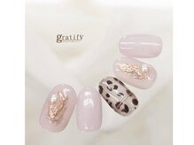 グラティフィープラスココ(gratify+coco)/【大人可愛いレオパードネイル】